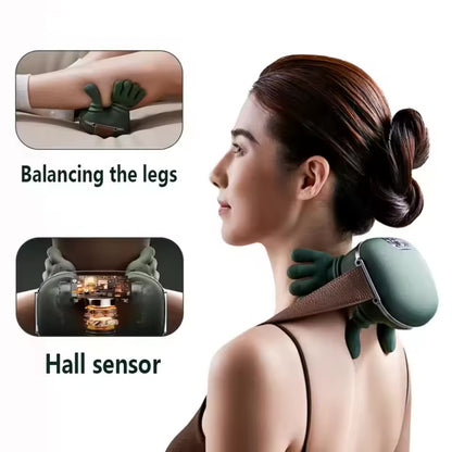 3-Level Smart Neck & Shoulder Massager with Dual Heat Therapy