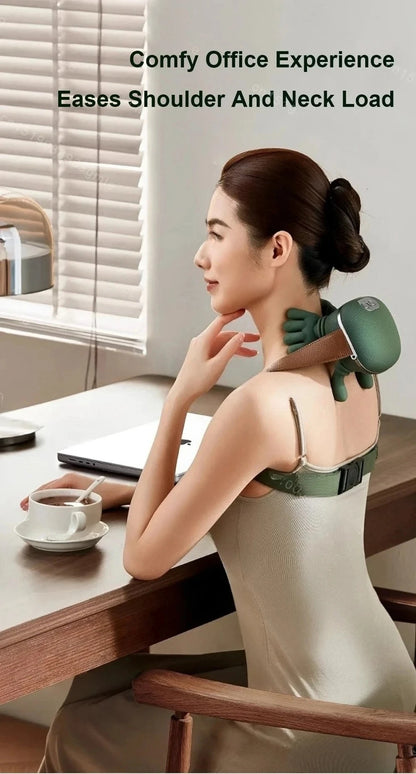 3-Level Smart Neck & Shoulder Massager with Dual Heat Therapy